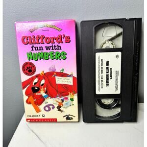 Clifford Fun With Numbers VHS Scholastic 1992
